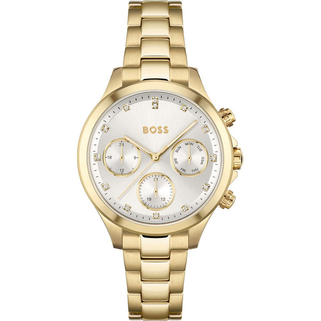 Hugo Boss Women's 1502628 Hera Gold-Tone Stainless Steel Watch with Crystal Accents