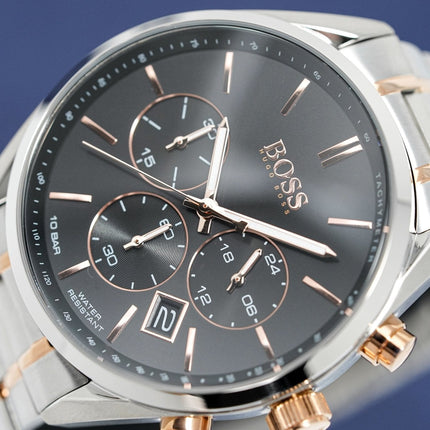 Hugo Boss Men's Watch Champion Two Tone Black HB1513819