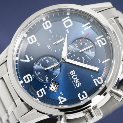 Hugo Boss Watch Chronograph Aeroliner Blue HB1513183