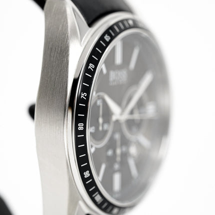 Hugo Boss Men's Watch Chronograph Black Driver Leather HB1513085