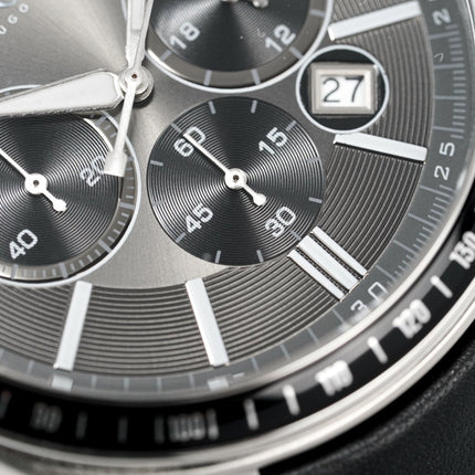 Hugo Boss Men's Watch Chronograph Black Driver Leather HB1513085