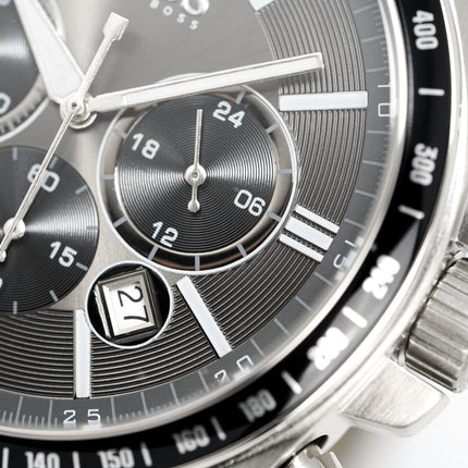 Hugo Boss Men's Watch Chronograph Black Driver Leather HB1513085