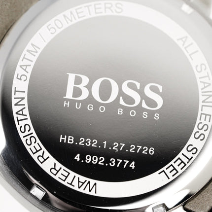 Hugo Boss Men's Watch Chronograph Black Driver Leather HB1513085