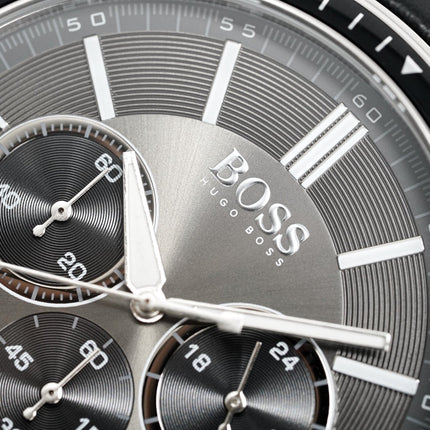 Hugo Boss Men's Watch Chronograph Black Driver Leather HB1513085