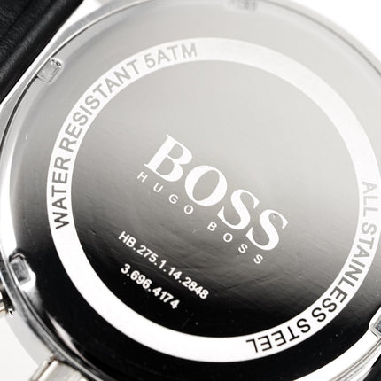 Hugo Boss Men's Watch Chronograph Blue Jet Leather HB1513283