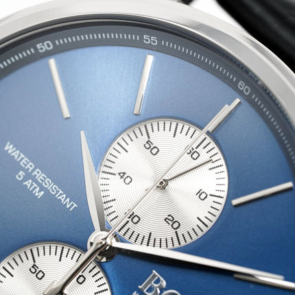 Hugo Boss Men's Watch Chronograph Blue Jet Leather HB1513283