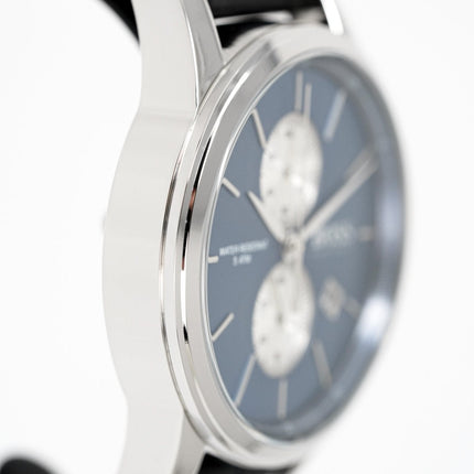 Hugo Boss Men's Watch Chronograph Blue Jet Leather HB1513283