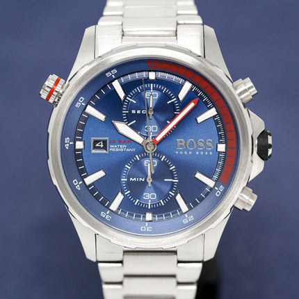 Hugo Boss Men's Watch Chronograph Globetrotter Blue HB1513823