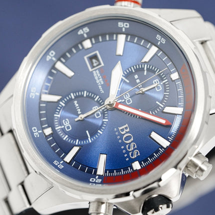 Hugo Boss Men's Watch Chronograph Globetrotter Blue HB1513823