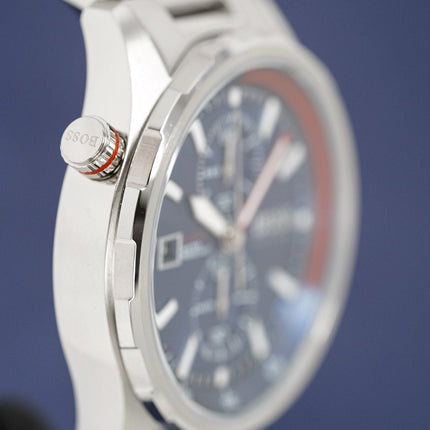 Hugo Boss Men's Watch Chronograph Globetrotter Blue HB1513823