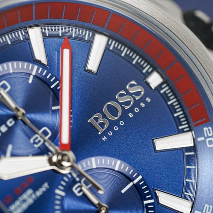 Hugo Boss Men's Watch Chronograph Globetrotter Blue HB1513823
