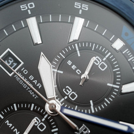 Hugo Boss Men's Watch Chronograph Globetrotter Blue PVD HB1513824