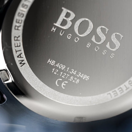 Hugo Boss Men's Watch Chronograph Globetrotter Blue PVD HB1513824