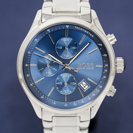 Hugo Boss Men's Watch Chronograph Grand Prix Blue HB1513478