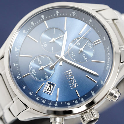Hugo Boss Men's Watch Chronograph Grand Prix Blue HB1513478