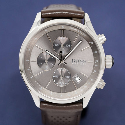Hugo Boss Men's Watch Chronograph Grand Prix Grey HB1513476