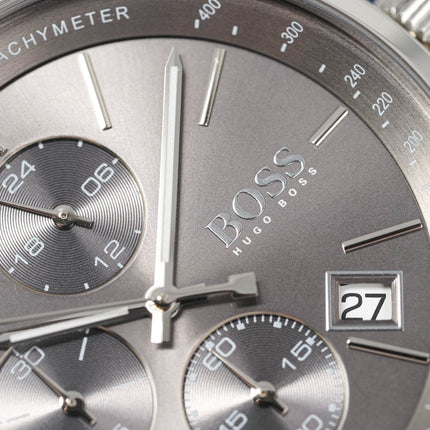 Hugo Boss Men's Watch Chronograph Grand Prix Grey HB1513476