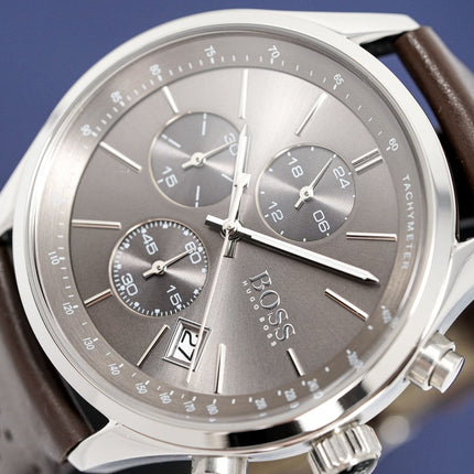 Hugo Boss Men's Watch Chronograph Grand Prix Grey HB1513476