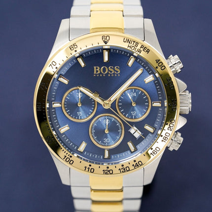 Hugo Boss Watch Chronograph Hero Two Tone Blue HB1513767