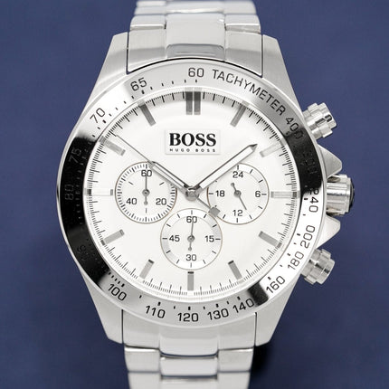 Hugo Boss Men's Watch Chronograph Ikon Silver HB1512962