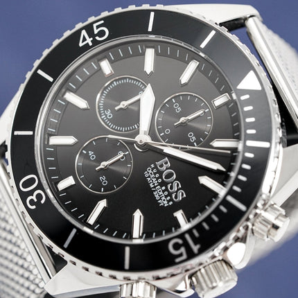 Hugo Boss Men's Watch Chronograph Ocean Edition Black HB1513701