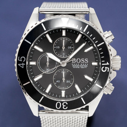 Hugo Boss Men's Watch Chronograph Ocean Edition Black HB1513701