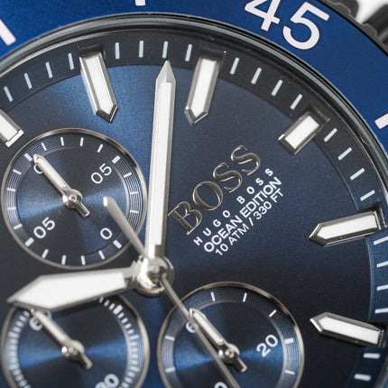 Hugo Boss Men's Watch Chronograph Ocean Edition Blue HB1513702