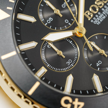 Hugo Boss Men's Watch Chronograph Ocean Edition Gold HB1513703
