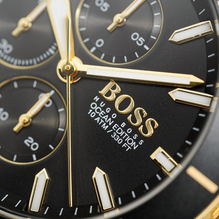Hugo Boss Men's Watch Chronograph Ocean Edition Gold HB1513703