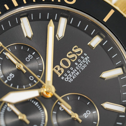 Hugo Boss Men's Watch Chronograph Ocean Edition Gold HB1513703