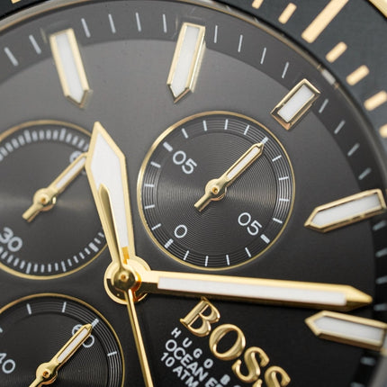 Hugo Boss Men's Watch Chronograph Ocean Edition Gold HB1513703