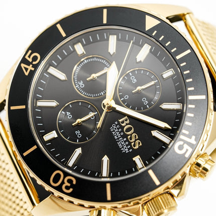 Hugo Boss Men's Watch Chronograph Ocean Edition Gold HB1513703