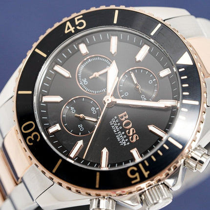 Hugo Boss Men's Watch Chronograph Ocean Edition Two Tone HB1513705