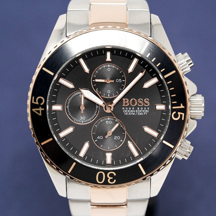 Hugo Boss Men's Watch Chronograph Ocean Edition Two Tone HB1513705