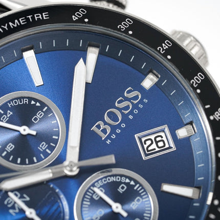Hugo Boss Men's Watch Chronograph Rafale Blue HB1513391
