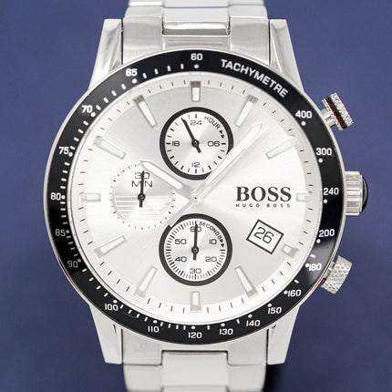 Hugo Boss Men's Watch Chronograph Rafale Silver HB1513511