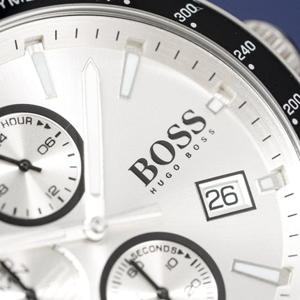 Hugo Boss Men's Watch Chronograph Rafale Silver HB1513511