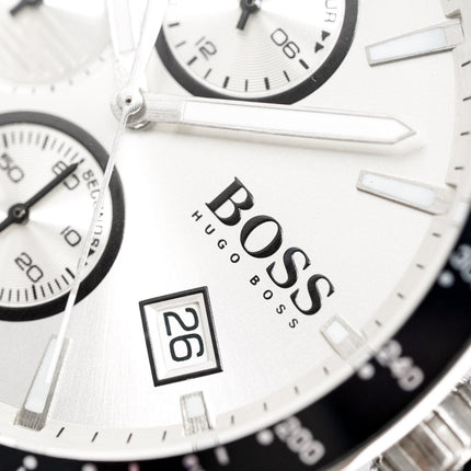 Hugo Boss Men's Watch Chronograph Rafale Silver HB1513511