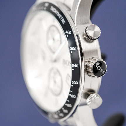 Hugo Boss Men's Watch Chronograph Rafale Silver HB1513511