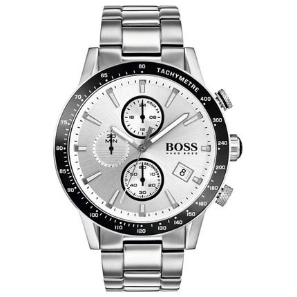 Hugo Boss Men's Watch Chronograph Rafale Silver HB1513511