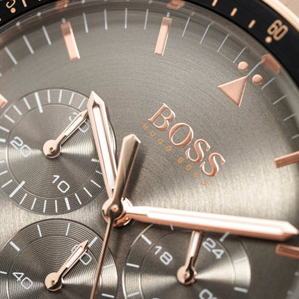 Hugo Boss Men's Watch Chronograph Trophy Rose Gold HB1513632
