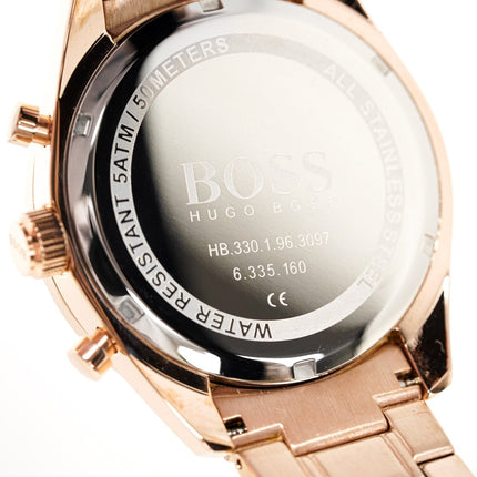 Hugo Boss Men's Watch Chronograph Trophy Rose Gold HB1513632
