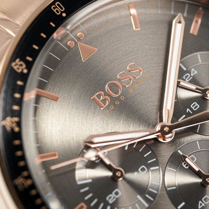 Hugo Boss Men's Watch Chronograph Trophy Rose Gold HB1513632