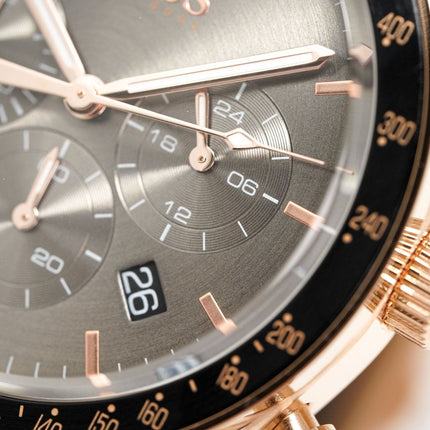 Hugo Boss Men's Watch Chronograph Trophy Rose Gold HB1513632