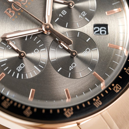 Hugo Boss Men's Watch Chronograph Trophy Rose Gold HB1513632