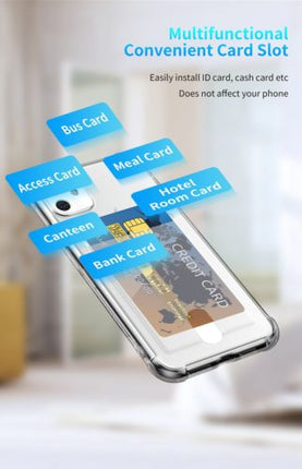 Soft TPU Clear Case With Card Slot - For iPhone 11