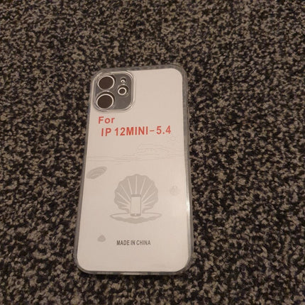 Soft TPU Clear Case with Dust Plug - For iPhone 12 Mini