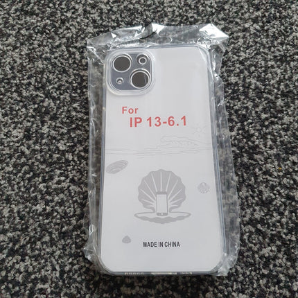 Soft TPU Clear Case with Dust Plug - For iPhone 13