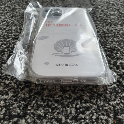 Soft TPU Clear Case with Dust Plug - For iPhone 13 Mini