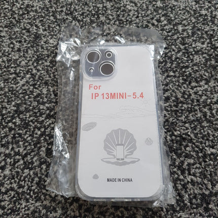 Soft TPU Clear Case with Dust Plug - For iPhone 13 Mini